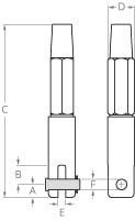 Clevis Socket Fitting for Braided Jacket Kevlar Rope - Image 2