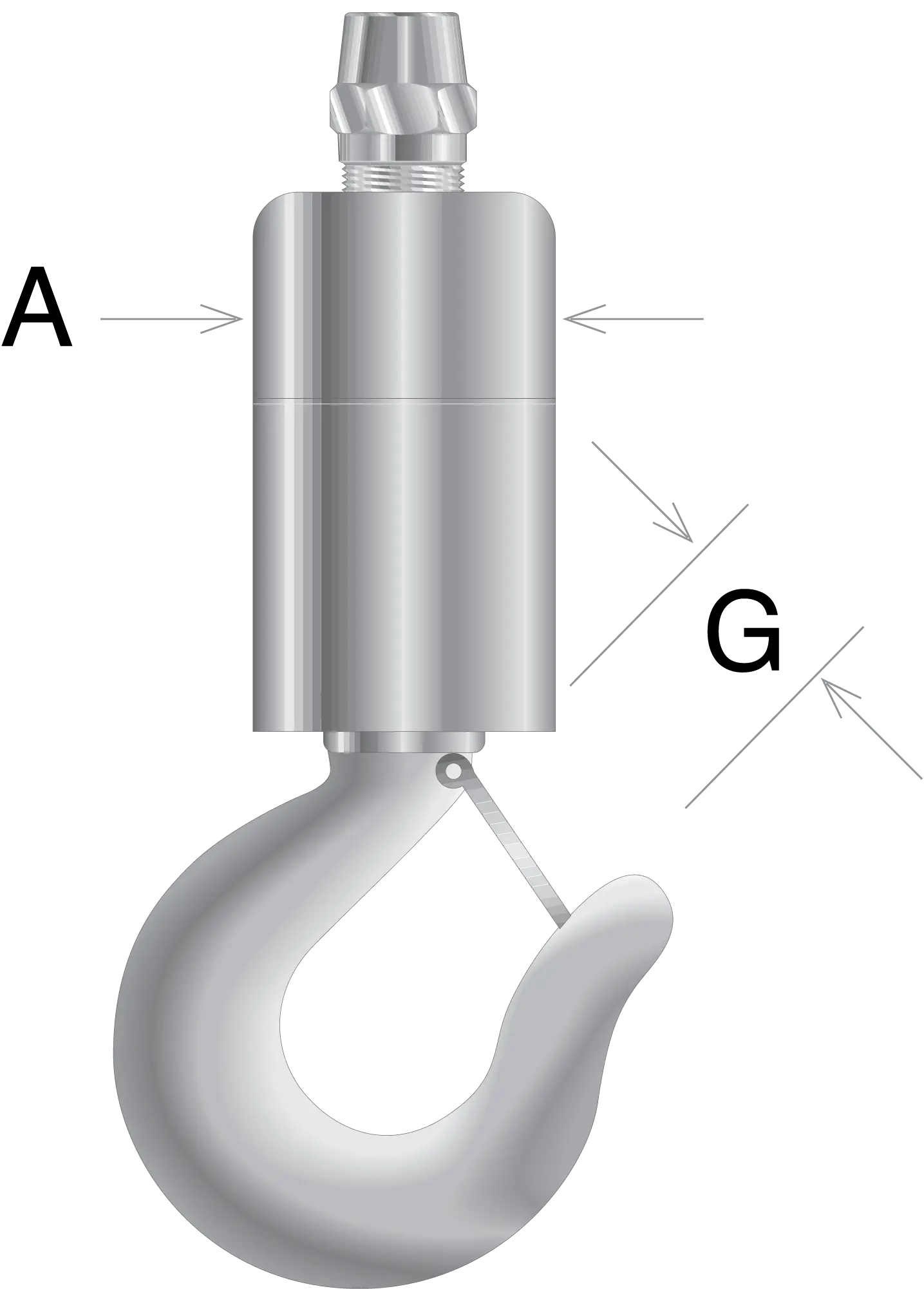 Socket & Hook Roller Bearing Swivel - Model 30 - Image 2