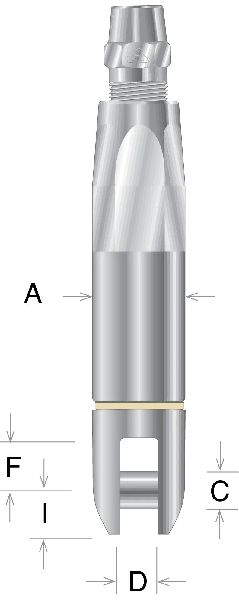 Swageless & Clevis Angular Contact Bearing Swivel - Model 64 - Image 2