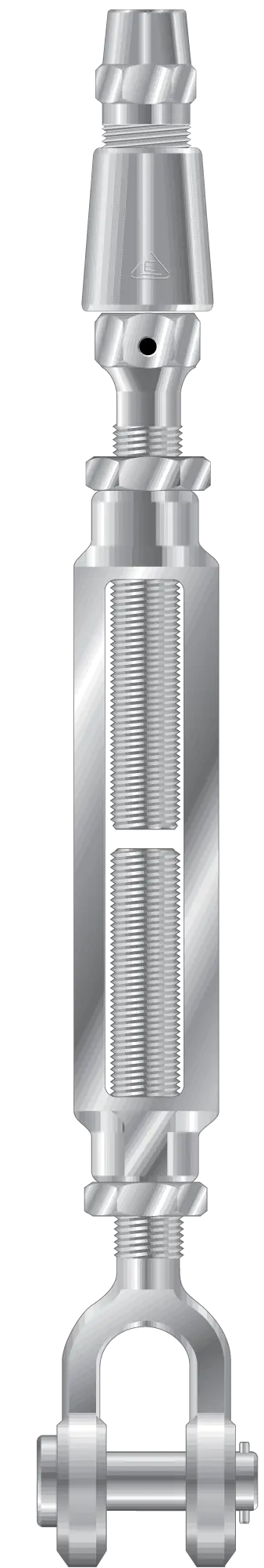 swageless turnbuckle Open Body Clevis and Socket Turnbuckle - Image 3