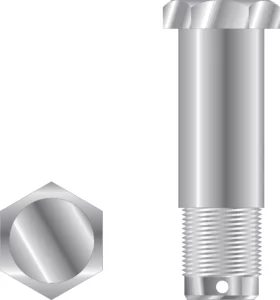 Replacement Clevis Pin with Hex Head (3000 Series) - Image 3
