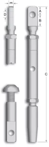 Classic Turnbuckle with Eye Post Assembly - Image 2