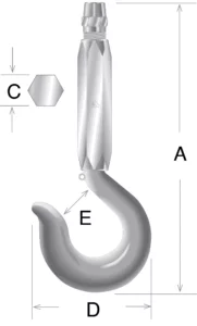 Swivel Hook Socket Fitting (Non-Roller Bearing) - Image 2