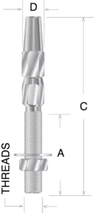 Stud Socket Fitting for Braided Jacket Kevlar Rope - Image 2