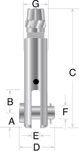 Clevis Socket Fitting (with Pin and Cotter Pin) - Image 2