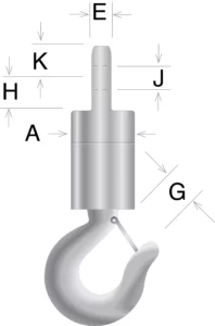 Eye & Hook Roller Bearing Swivel - Model 31 - Image 2