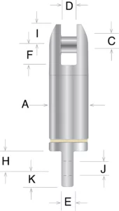 Model 68 - Clevis/Eye Swivel - Image 2