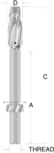 Fine Thread Stud Socket Fitting - Image 2