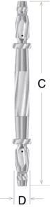 Closed Body Double Socket Turnbuckle - Image 2