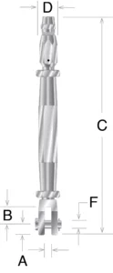 Closed Body Clevis and Socket Turnbuckle - Image 2