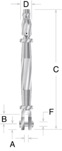 Closed Body Clevis and Socket Turnbuckle - Image 2